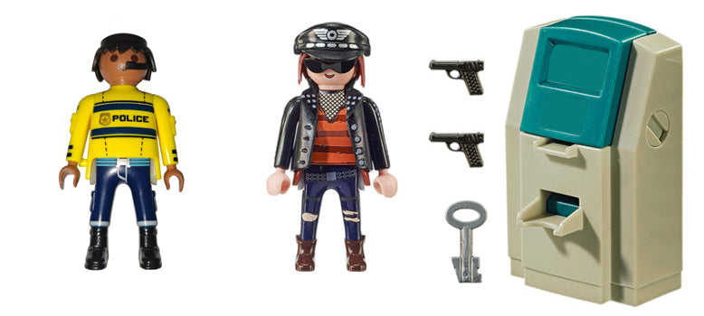 Playset City Action Police Motorbike Playmobil 70572 32 Pièces (32 pcs
