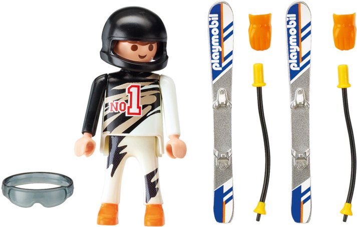 Playmobil Toy Play Set 3684 Skiing Family Vintage Ski Winter Fun 