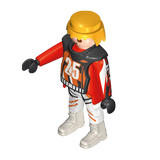 Playmobil 30 00 7573 Motocross Rider, male, blond, red/black/white suit