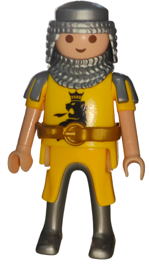 Playmobil 30 00 8382 Lion knight, yellow suit, chain mail headwear and collar 4871