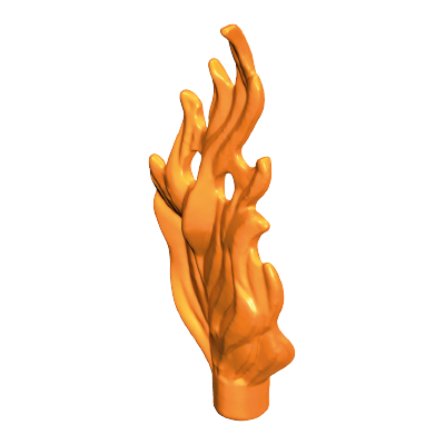 Playmobil 30 02 6230 Orange Fire flames, large, flat