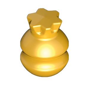 Playmobil 30 05 8743 Gold Knob, round, with crown on top 70397