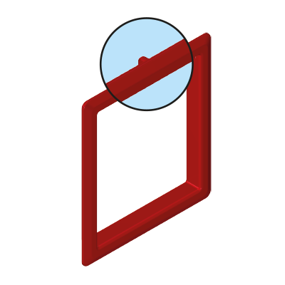 Playmobil 30 06 9242 + 30 24 0030 Red Window including flap window panel frame dog cat animal 9275, 9276, 9277
