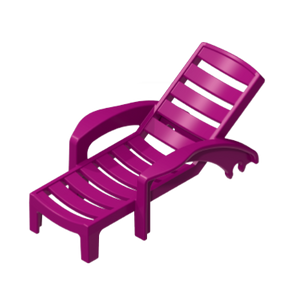 Playmobil 30 06 9563 magenta Lawn chair, reclining 70434