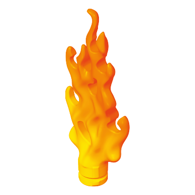 Playmobil 30 08 4752 Orange and Yellow Fire flames, large, flat
