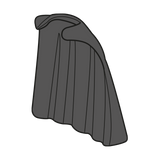 Playmobil 30 08 9020 Black Cloak, 3/4-length, flowing
