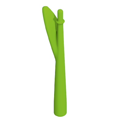 Playmobil 30 25 2640 linden green Stem for flower, tall, with 1 narrow leaf
