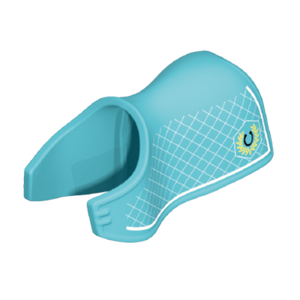 Playmobil 30 62 0417 Aqua blue Pony coat, crisscross pattern, shield with wreath, for 30 65 4010, 70515