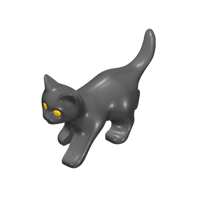 Playmobil 30 63 5095 Grey Kitten baby Cat with yellow eyes 9276