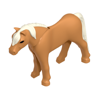 Playmobil 30 66 7892 light brown/white Pony, 2011-style