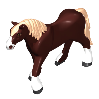 Playmobil 30 67 5533 Horse Noriker from Spirit, beige mane and tail, white nose and socks 70397 9477