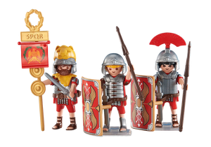 Playmobil 6490 - 3 Roman Soldiers with banner, shields, weapons and armour