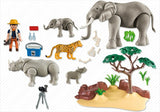 Playmobil 5275 - WWF-Researcher with African savannah animals - damaged
