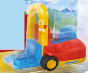 Playmobil 60 65 6830 Red, Yellow and Blu Forklift Fork Lifter 1.2.3 123 6959