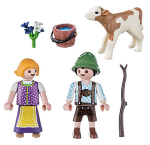 1978 Geobra Playmobil Color 3612 Paysans Farmers with Cows Neuf 1978 Geobra Playmobil Color 3612 Paysans Farmers with Cows Neuf