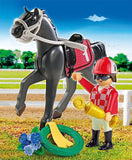 Playmobil 9261 Jockey with Racing Horse