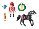 Playmobil 9261 Jockey with Racing Horse