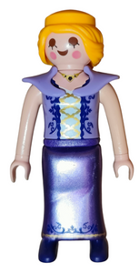 Playmobil Queen Princess with Violet dress and yellow hair