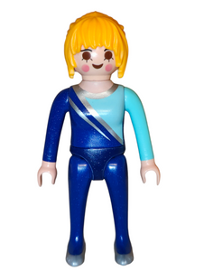 Playmobil 30 14 9950 Acrobat, female, blonde ponytail, blue/light blue suit 6933