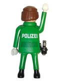 Playmobil 30 00 7520 Polizei German Police Motorcycle cop & 30 03 0720 Handgun 3983, 7692