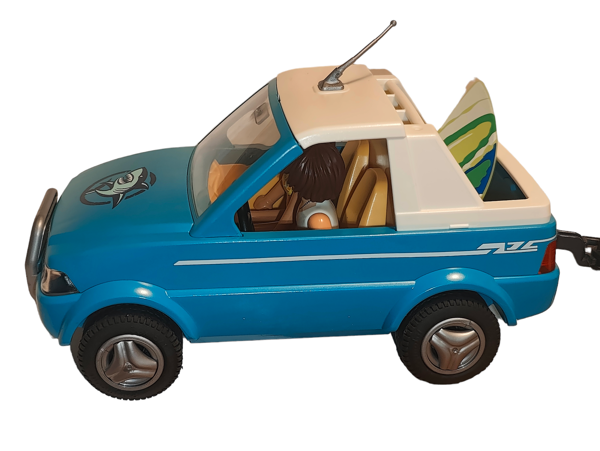 Playmobil surfer pickup with speedboat shop