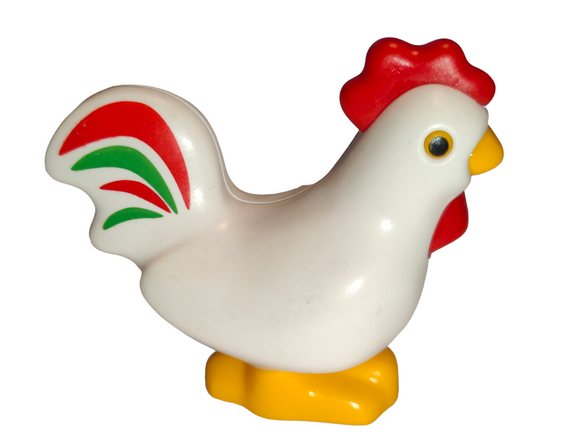 Playmobil 60 65 7040 White Chicken Rooster 123 1.2.3 6965, 9009