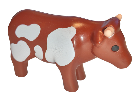 Playmobil 60 64 4060 Brown Cow with beige spots 123 1.2.3 6750, 6770, 6972, 9009
