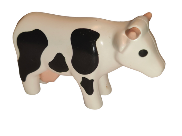 Playmobil 60 64 2900, 60 64 3390 White Cow with Black spots 123 1.2.3