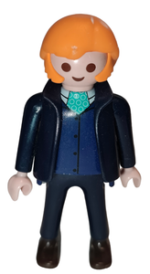 Playmobil 30 00 6034 Clara's father, blond hair and sideburns, dark blue suit, Heidi 70258