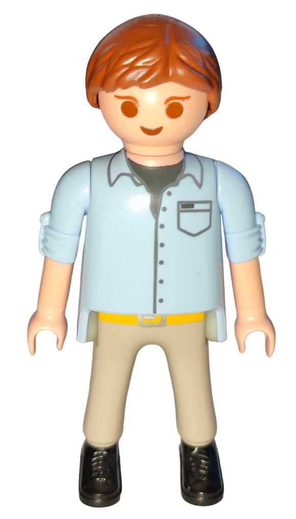 Playmobil 30 00 5034 Medical specialist, male, brown hair, light blue shirt 70197