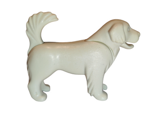 Playmobil 30 65 9350 White Newfoundland type dog RARE 3047, 5505, 7156