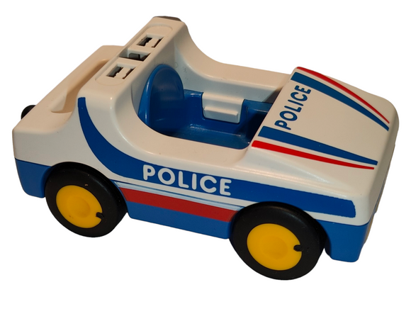 Playmobil 60 65 6280 White / Red / Blue Police car 5046  1-2-3 1.2.3 123