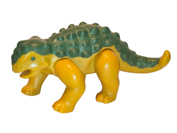 Playmobil 30 83 0300 green/mustard yellow Dinosaur, Ankylosaurus (spiny back) 3191, 4076