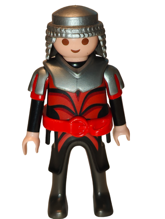 Playmobil 4912 Dragon knight Dragonland knight, chainmail coif, red/black suit