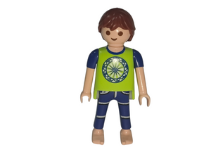Playmobil 30 00 7672 Man, green and blue clothes with circle on T-shirt 4857 , 5167