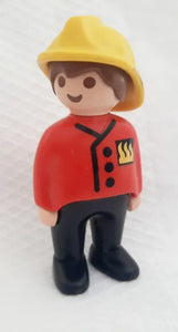 Playmobil very rare fireman with red jacket 1.2.3