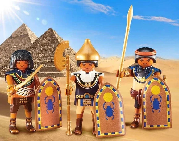 Playmobil History 6488 3 Egyptian Soldiers, IN SEALED BAG