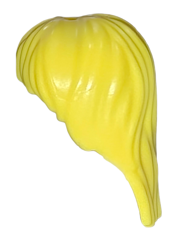 Playmobil Female Light Yellow Hair Wig long, loose with hole for headband (No Face)