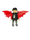 Playmobil Dragon knight with 30 51 6780 Red Wings, bat-shape, scalloped outside edge