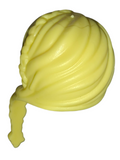 Playmobil 30 06 1182 Female Light Yellow Hair Wig long wrapped ponytail over left shoulder (No Face)