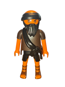 Playmobil 30 00 5512 Grave-robber, bald with headband, long black beard, black suit 4247