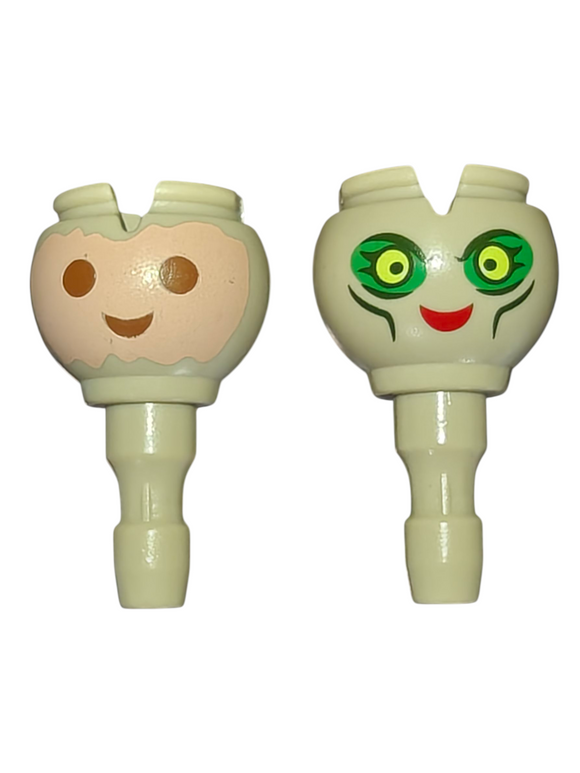 Playmobil Double Face head from 30 14 3312 Scooby Doo Witch Mummy Fantome 70362 , 70717