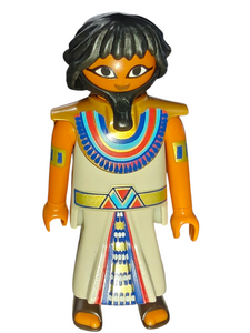 Playmobil 30 00 8293 Pharaoh, white robe with gold decorated collar 5386