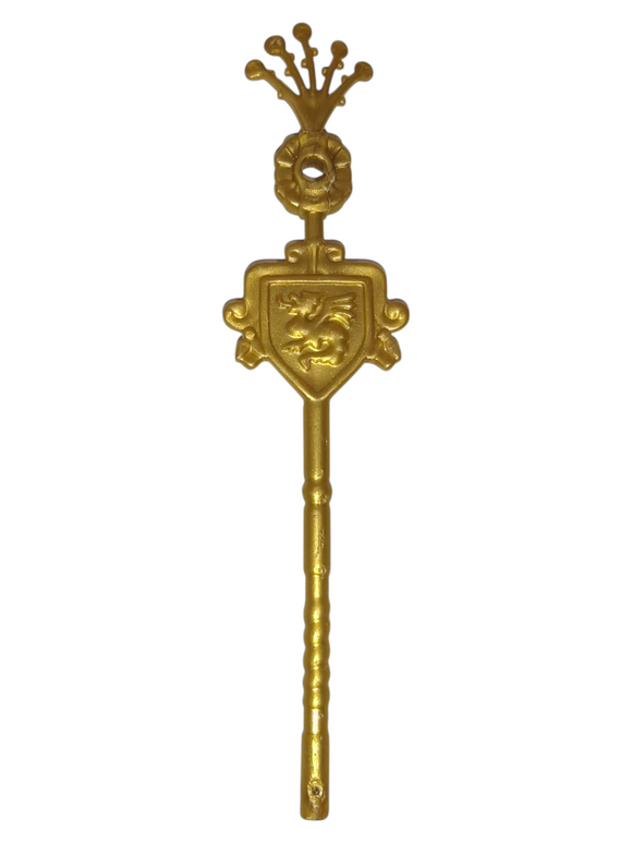 Playmobil 30 25 8470 Gold Staff with ornamantal shield and top 4258 , 9008