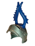 Playmobil 30 02 3280 & 30 02 3290 Silver Helmet with visor and Blue spiked Horns 3947 rare