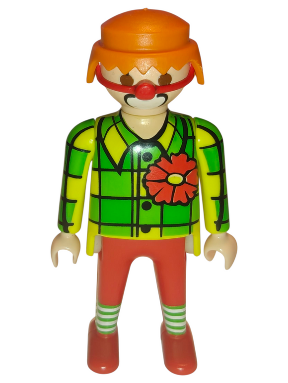 Playmobil 30 00 4202 Clown, green plaid shirt, red pants with stripey socks 4787