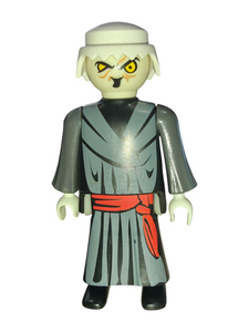 Playmobil Grim Reaper, black/grey robe, red belt 9308