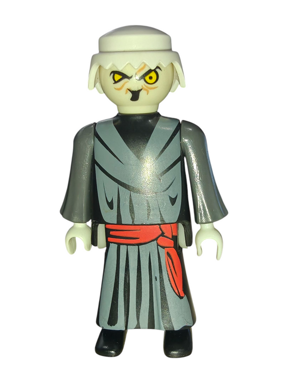 Playmobil Grim Reaper, black/grey robe, red belt 9308
