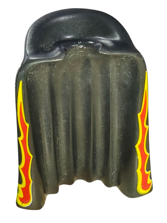 Playmobil 30 63 4220 black Cloak with flames on edges, full-length with collar