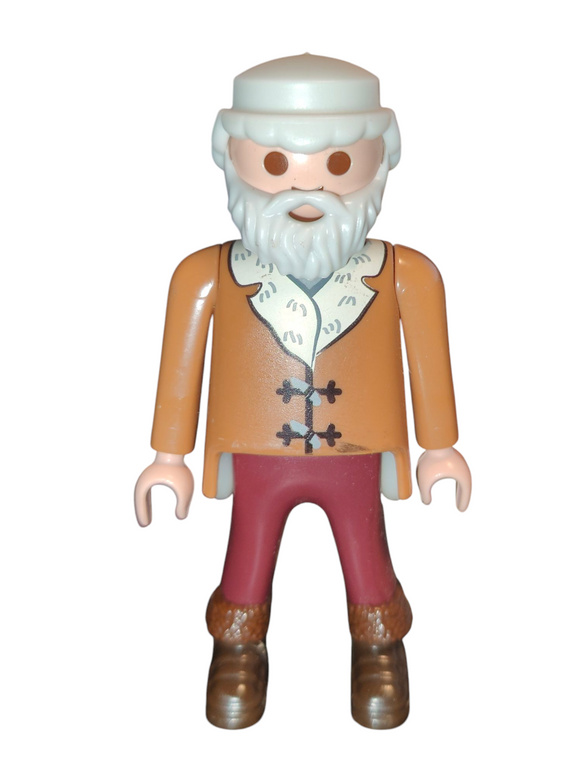Playmobil 30 00 6144 Heidi Grandfather, grey hair and beard, light brown winter jacket 70260, 70261
